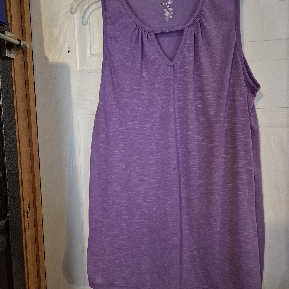 Just Be Women's Tank Top in Purple